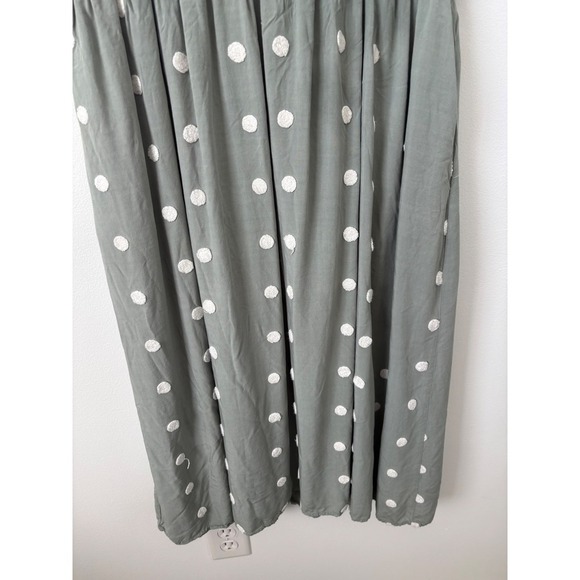 Polagram Green and White Polka Dot Dress – Size Medium - Picture 4 of 5